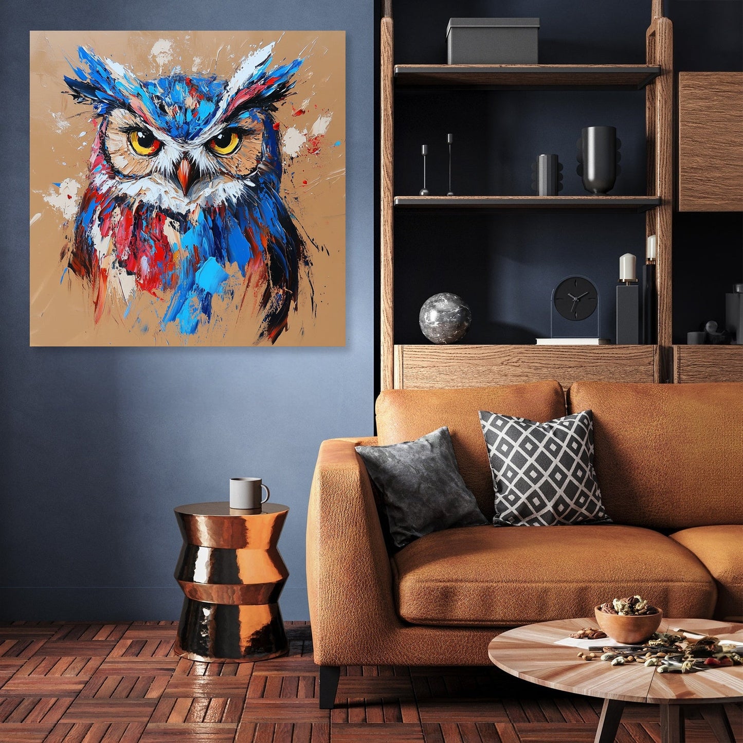 Electric Owl Canvas