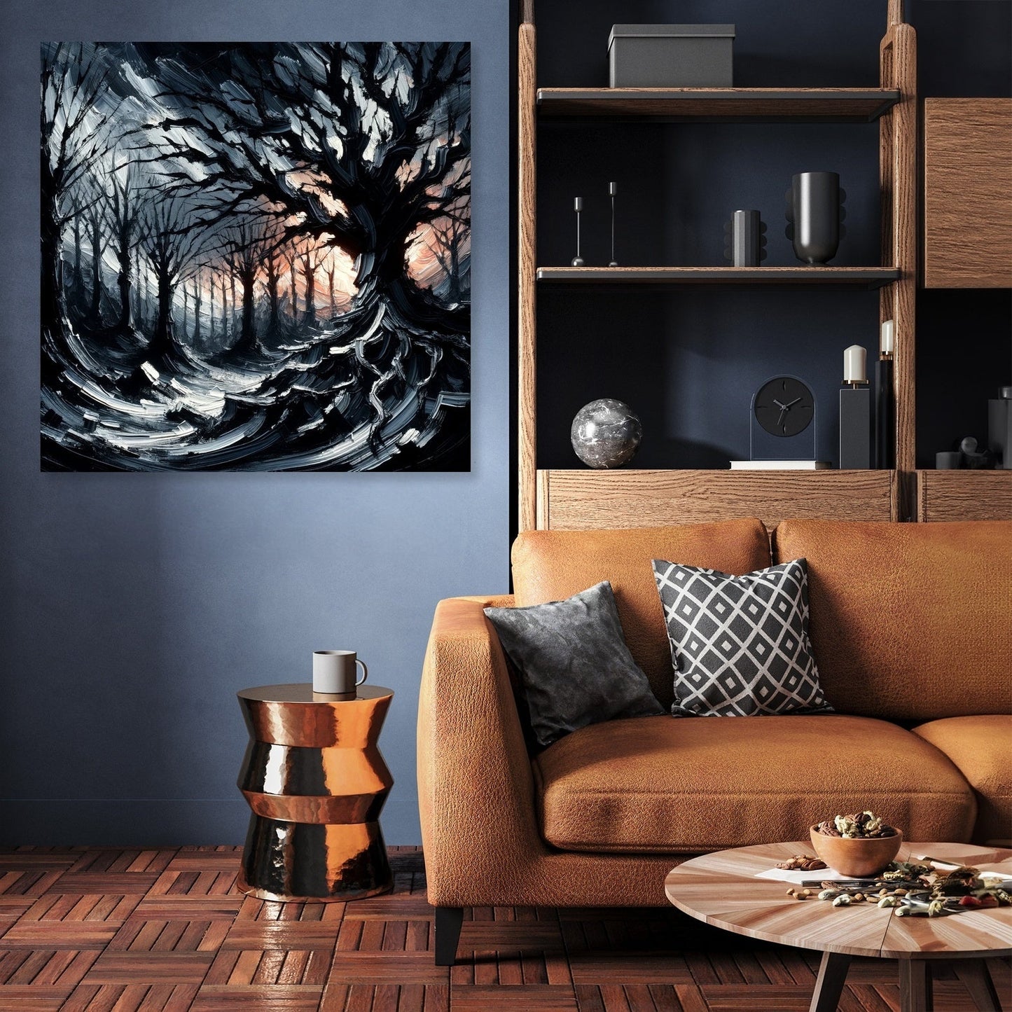 Gothic Twilight Forest Canvas