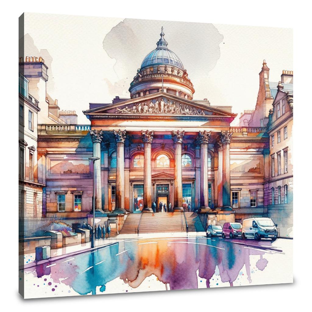 Edinburgh Walker Gallery Watercolor Essence Canvas