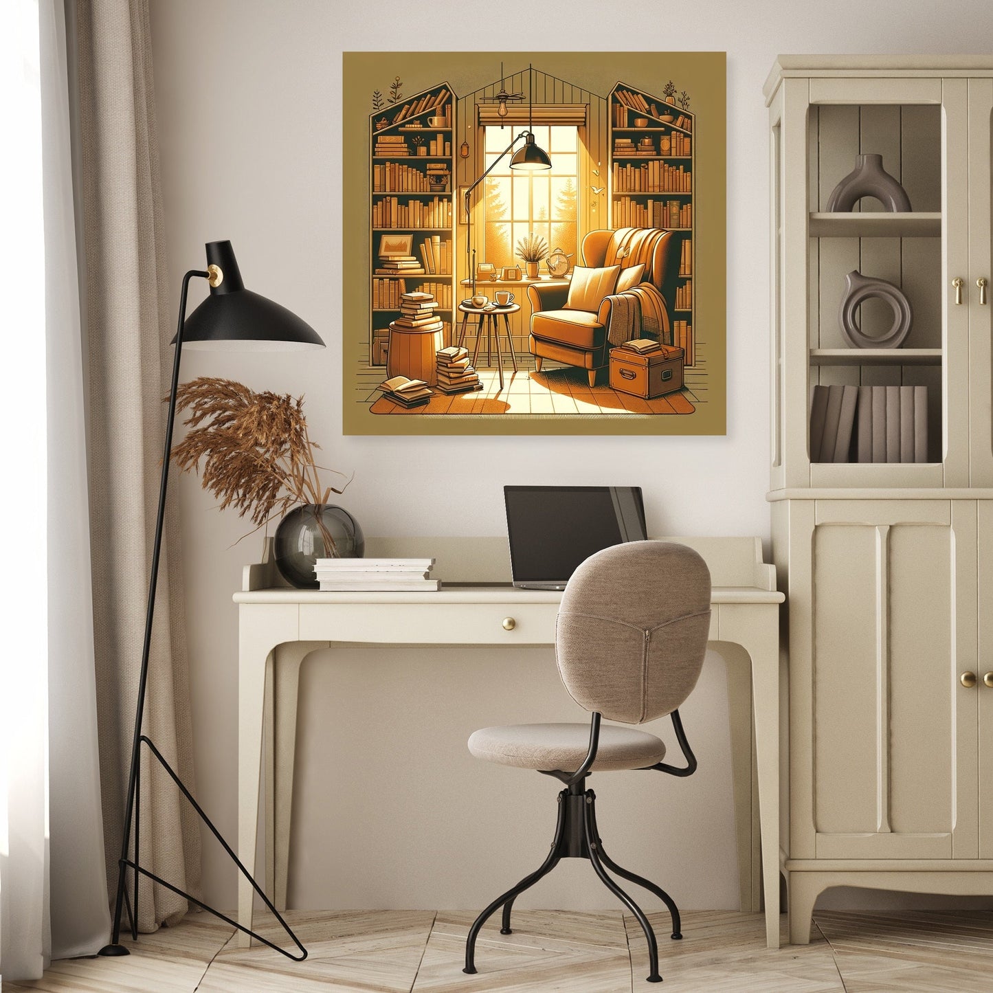 Tranquil Reader's Canvas