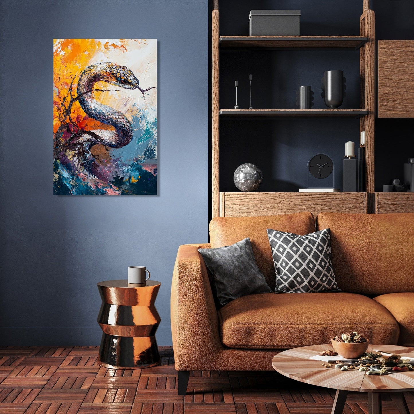 Coiled Snake Canvas