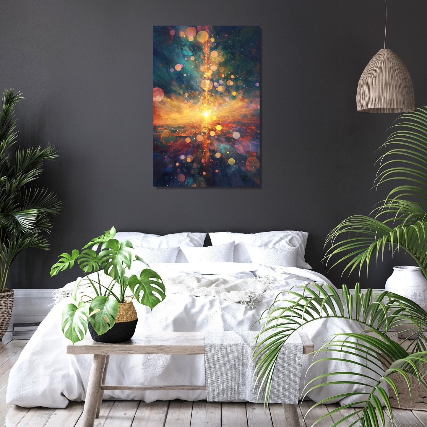 Celestial Beam Odyssey Canvas