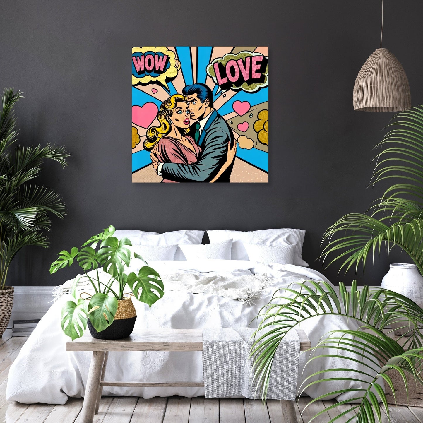 Comic Romance Canvas