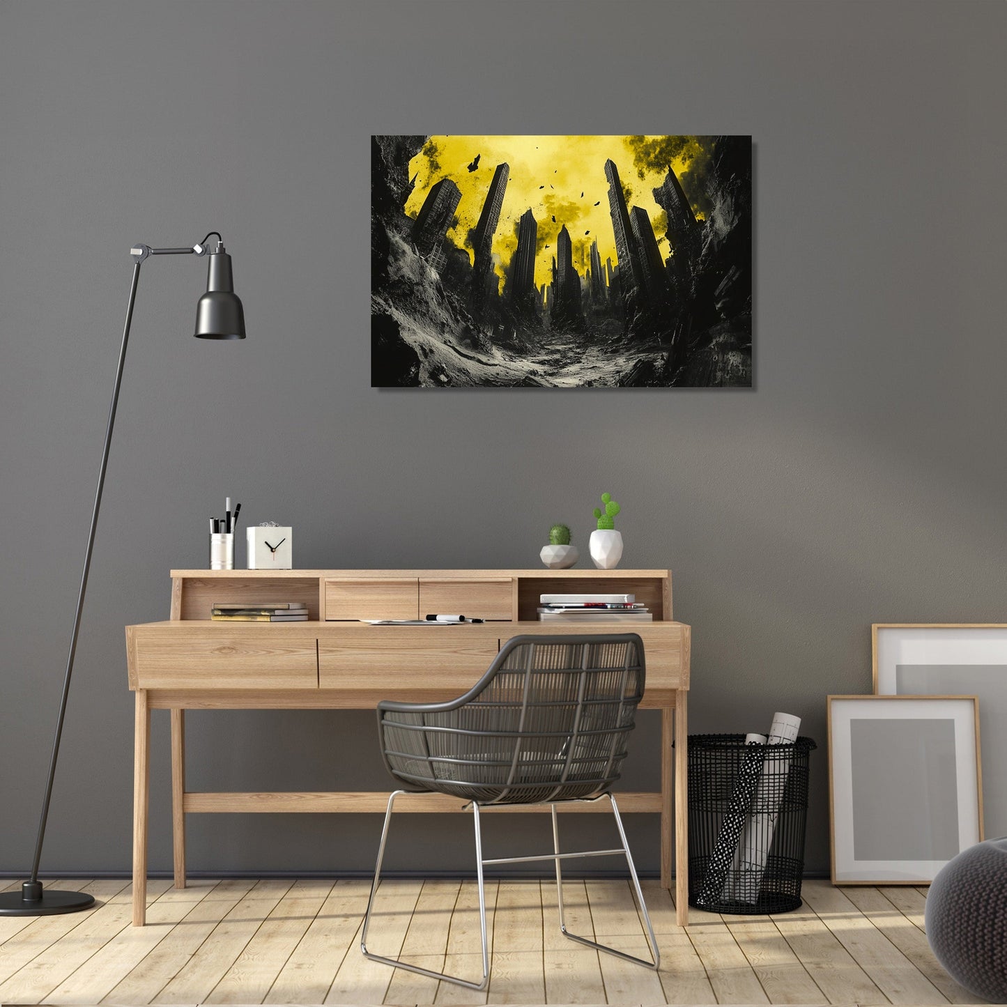 Abandoned City Spirits Canvas