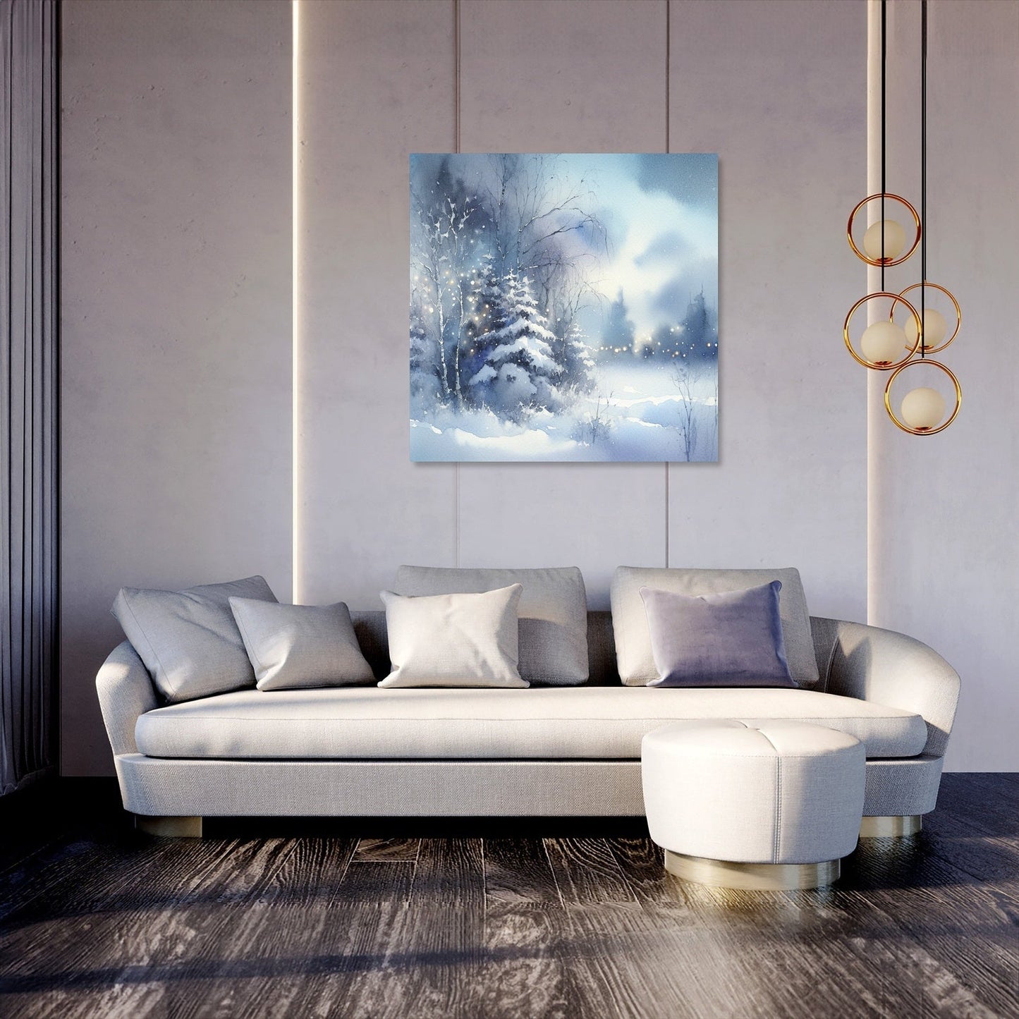 Winter's Melancholy Solitude Canvas