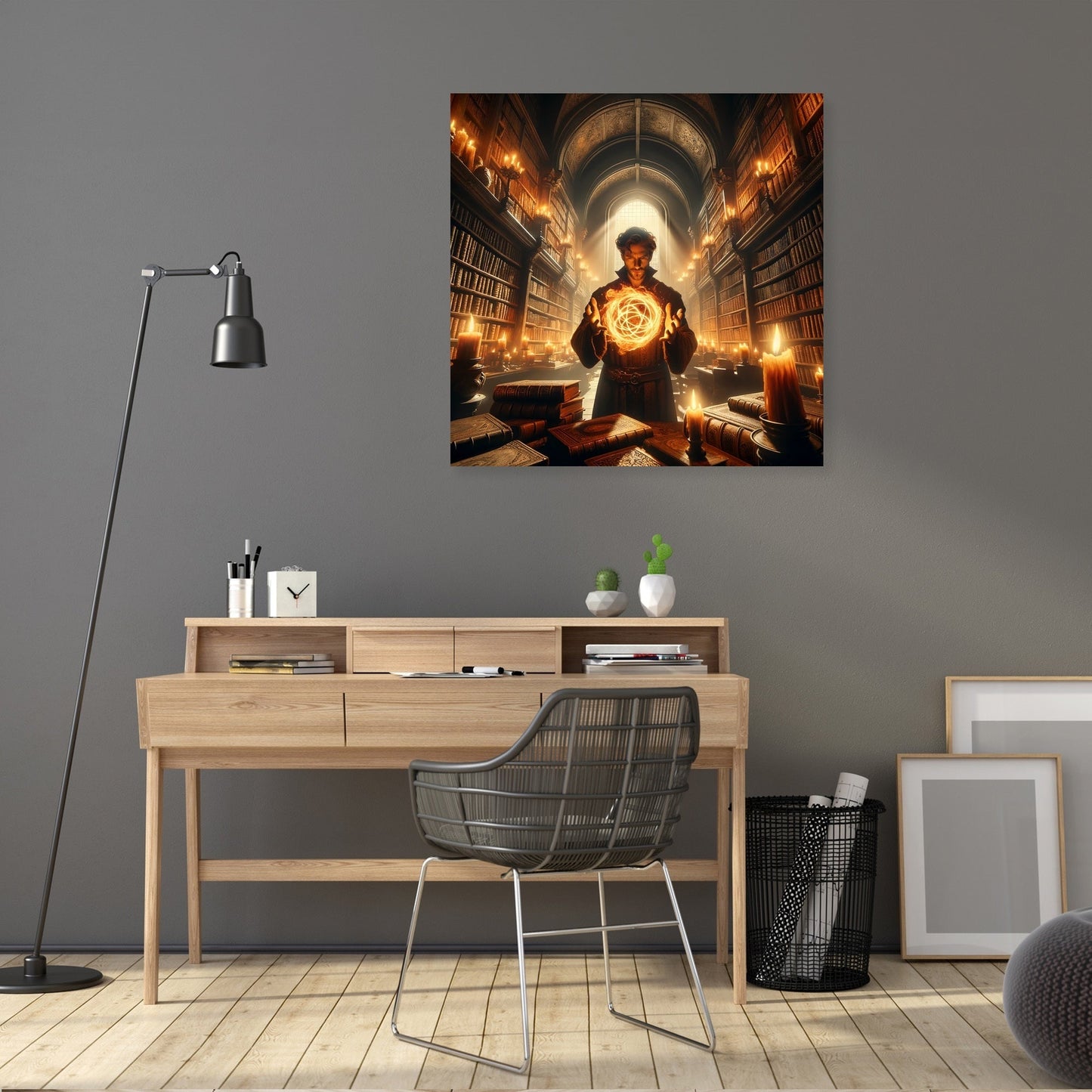 Arcane Fire Mage Canvas