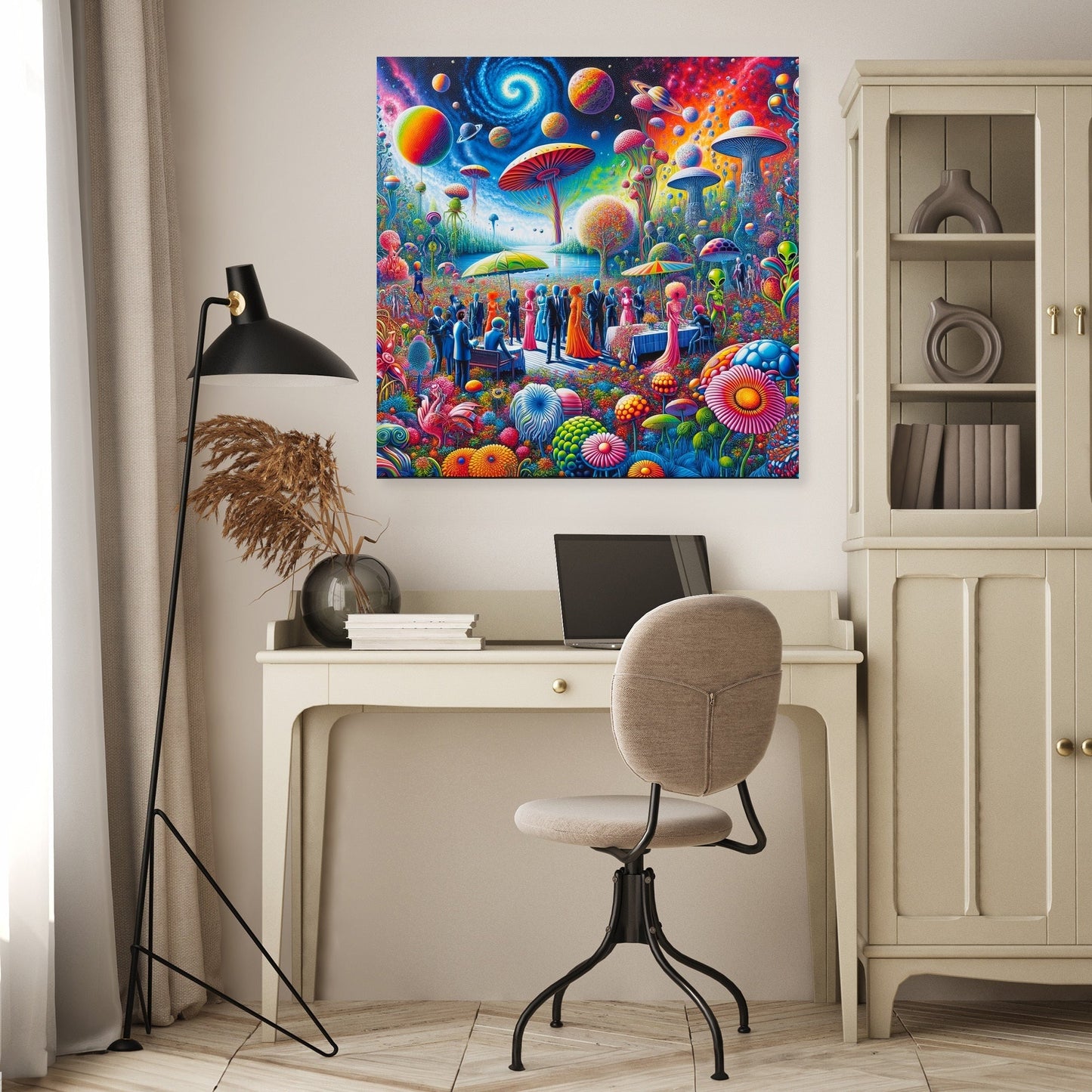 Galactic Garden Gala Canvas