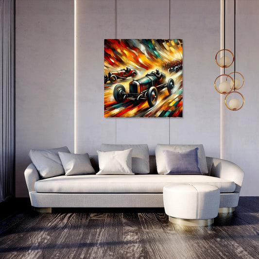 Race of Flames Canvas