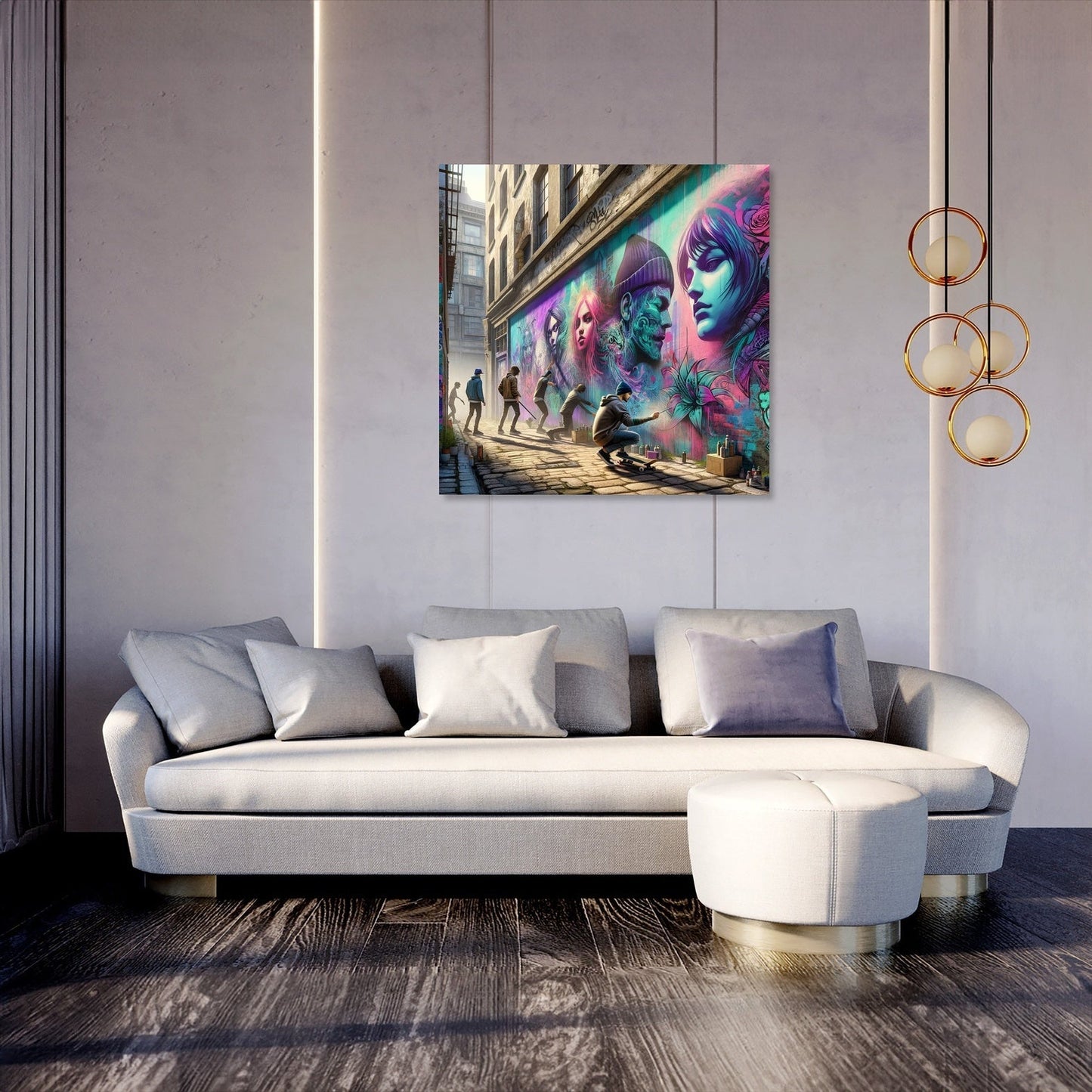 Alleyway Artistry Canvas