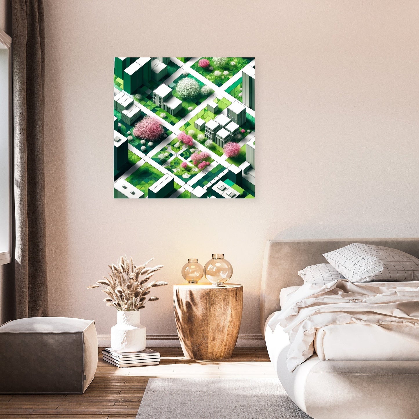 Spring Park Geometry Canvas
