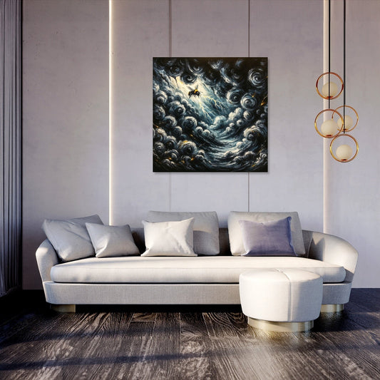 Bee Amidst the Storm Canvas