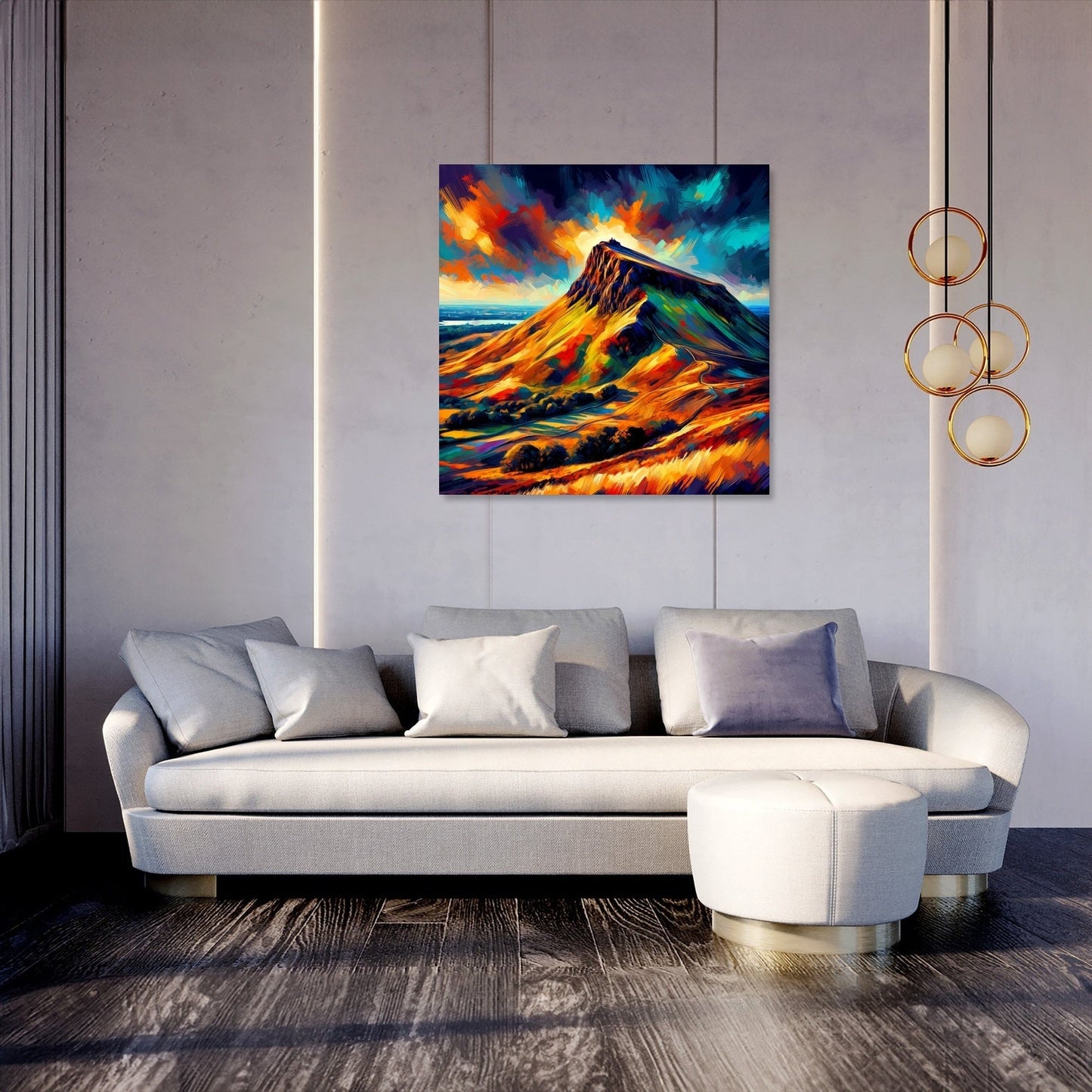 Edinburgh's Vibrant Arthur’s Seat Canvas