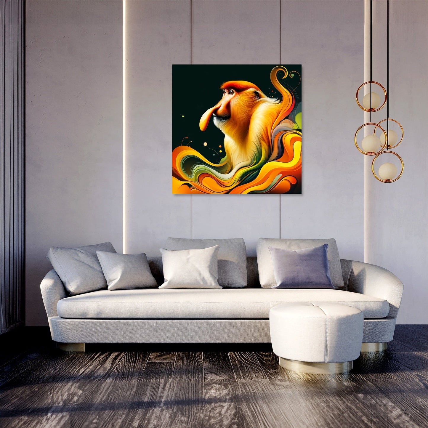 Graceful Proboscis Monkey Canvas