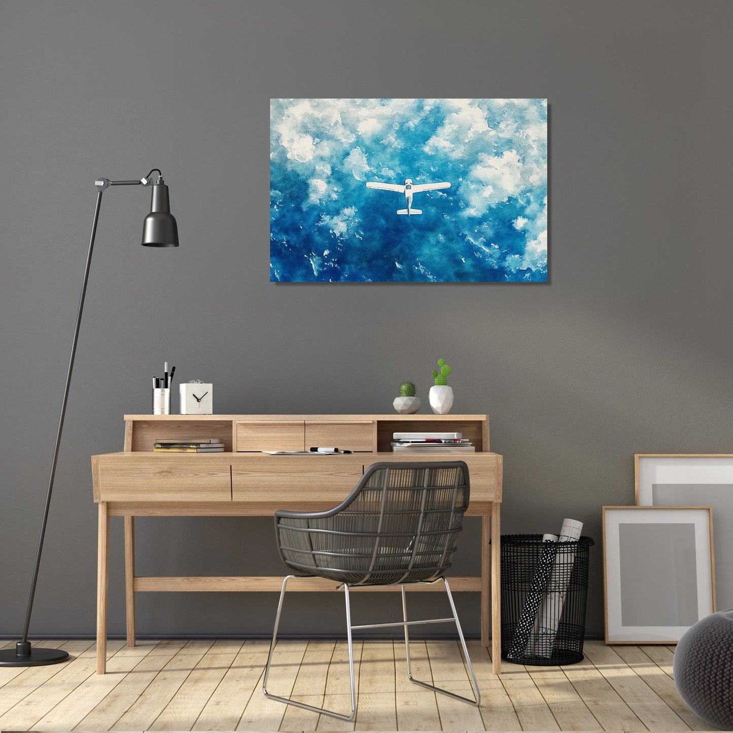 Aerial Sea Journey Canvas