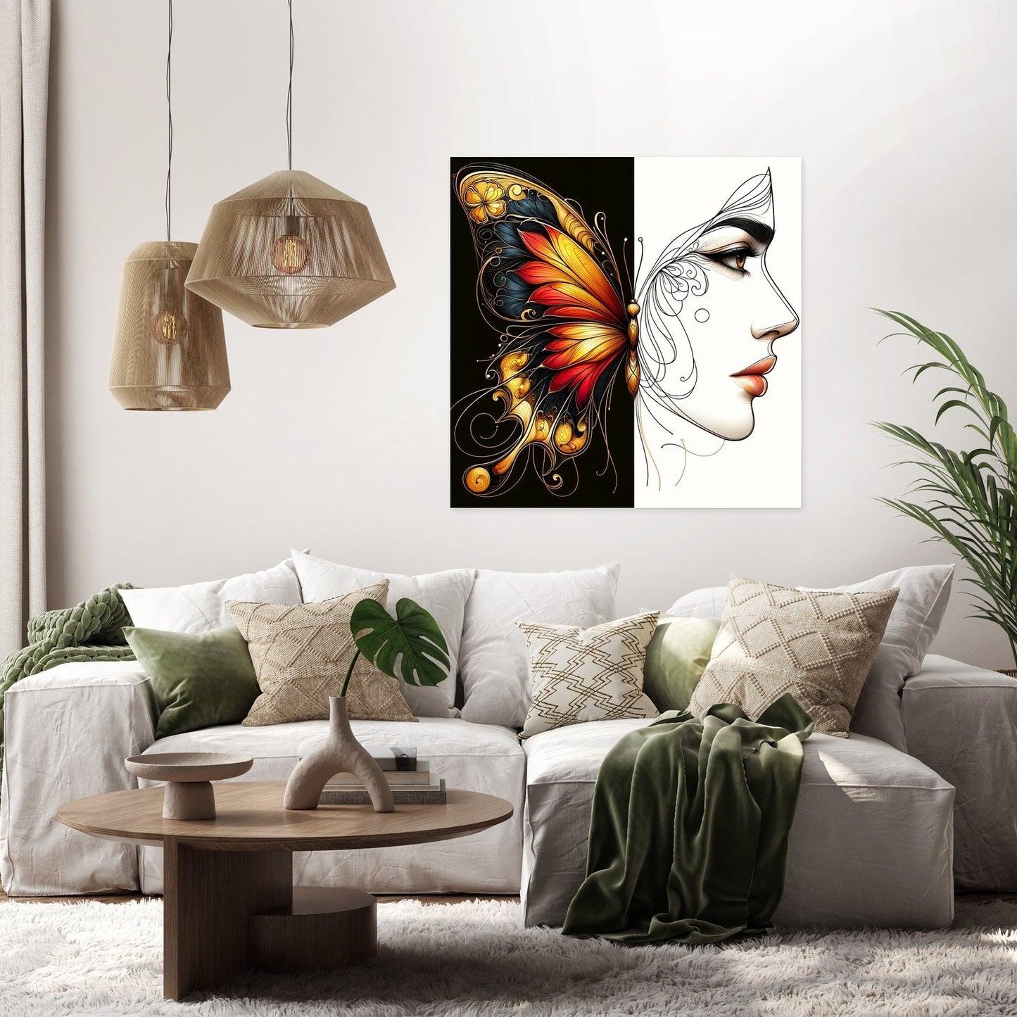 Elegance and Contrast Canvas