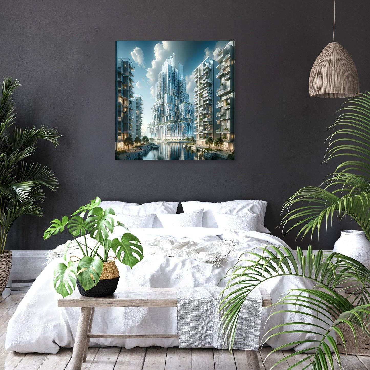 Future Skyline Canvas