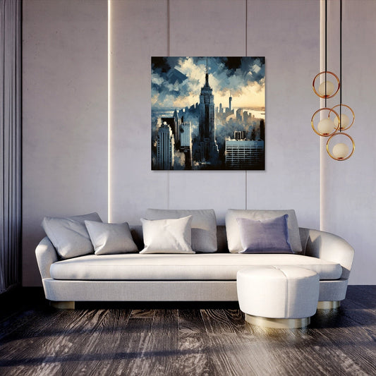 Vintage Skyline Canvas