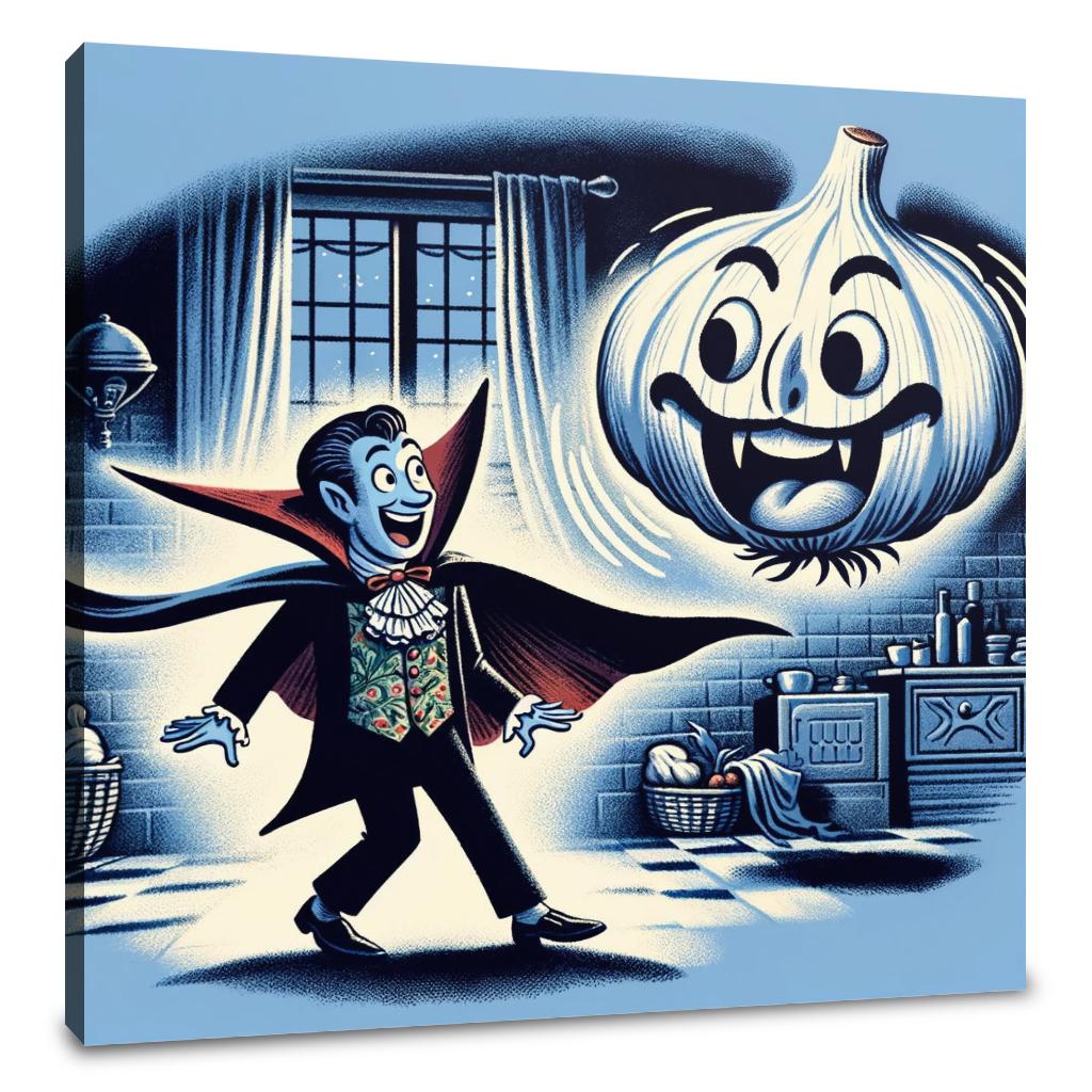 Garlic Fright Night Canvas