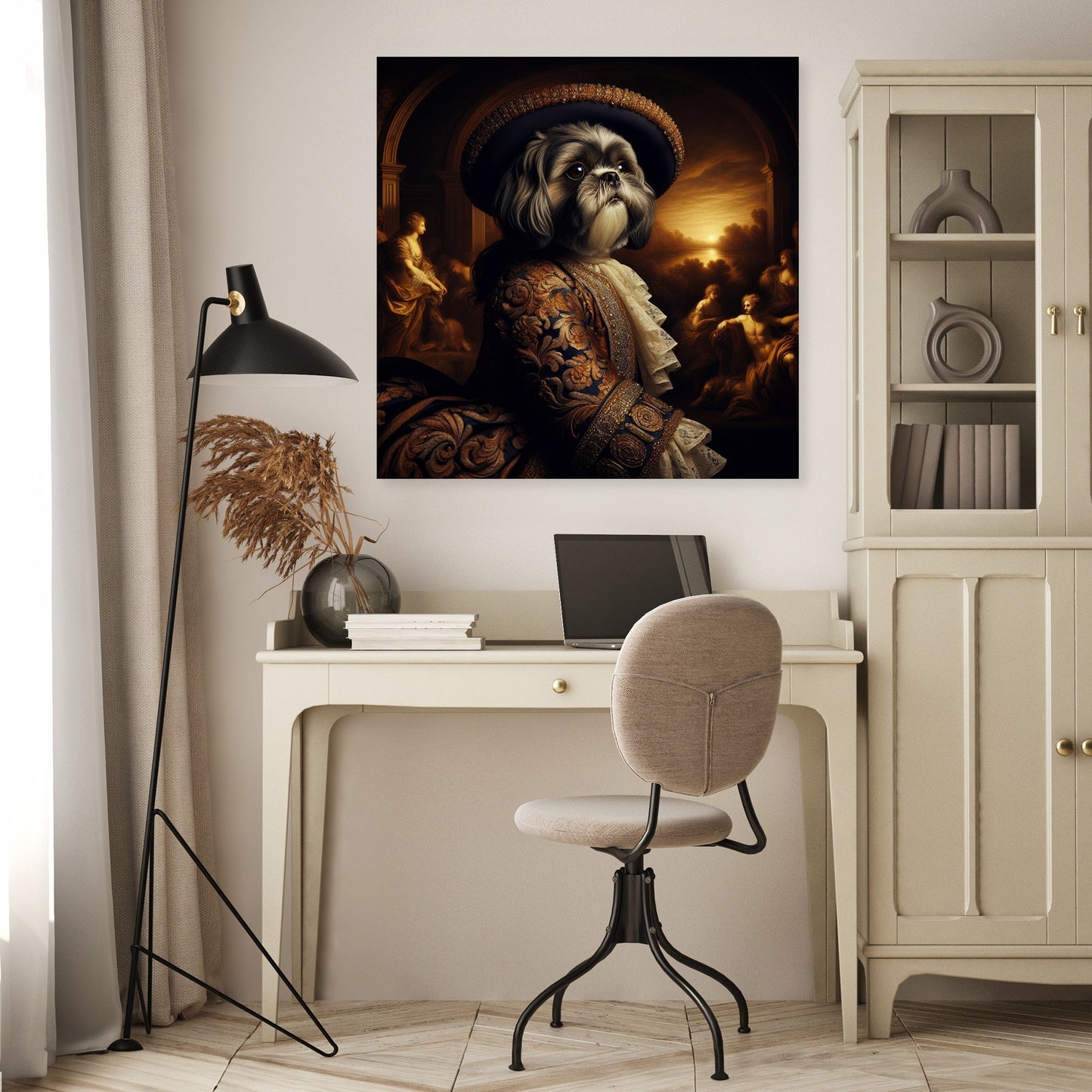 Baroque Shih Tzu Majesty Canvas
