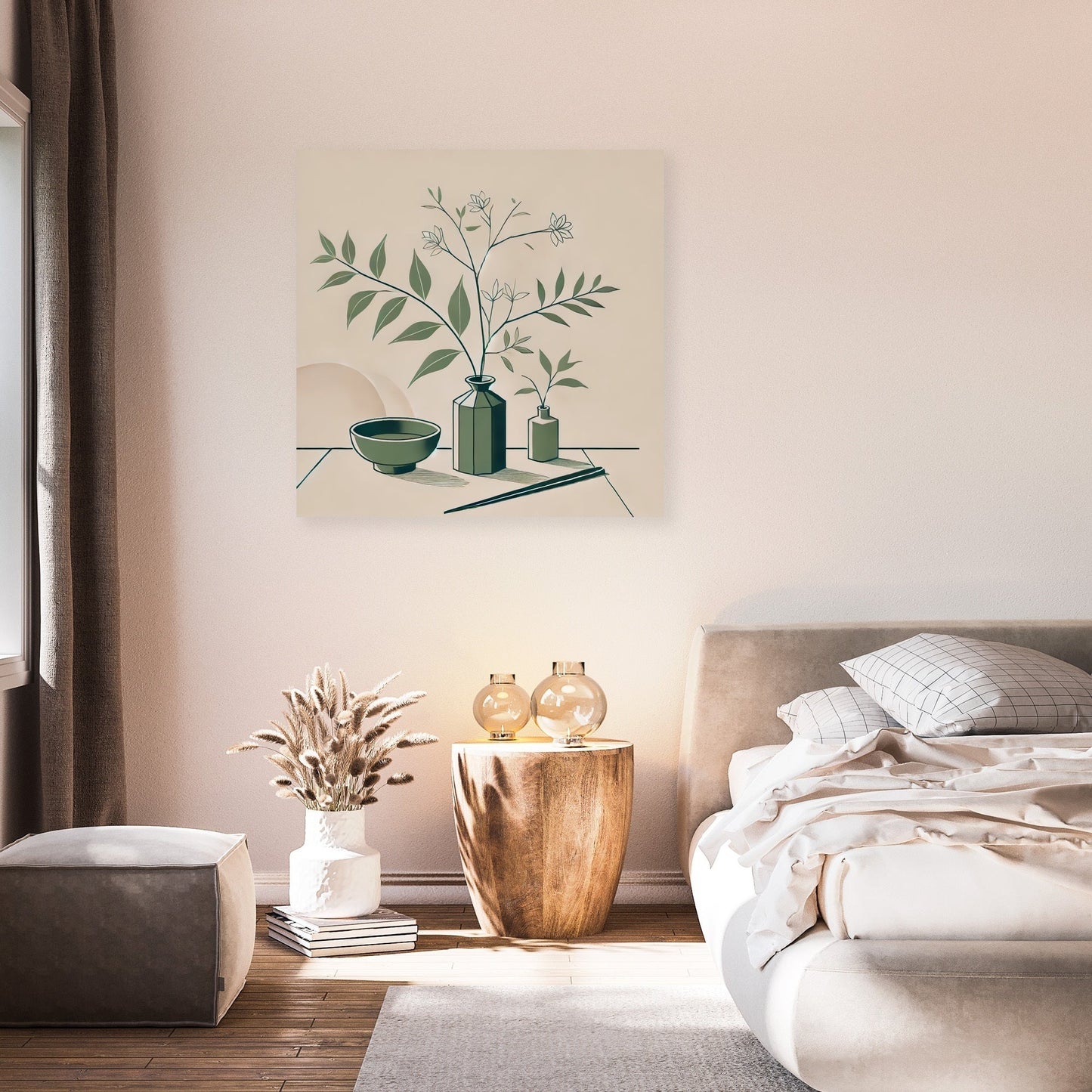 Minimalist Ikebana Canvas