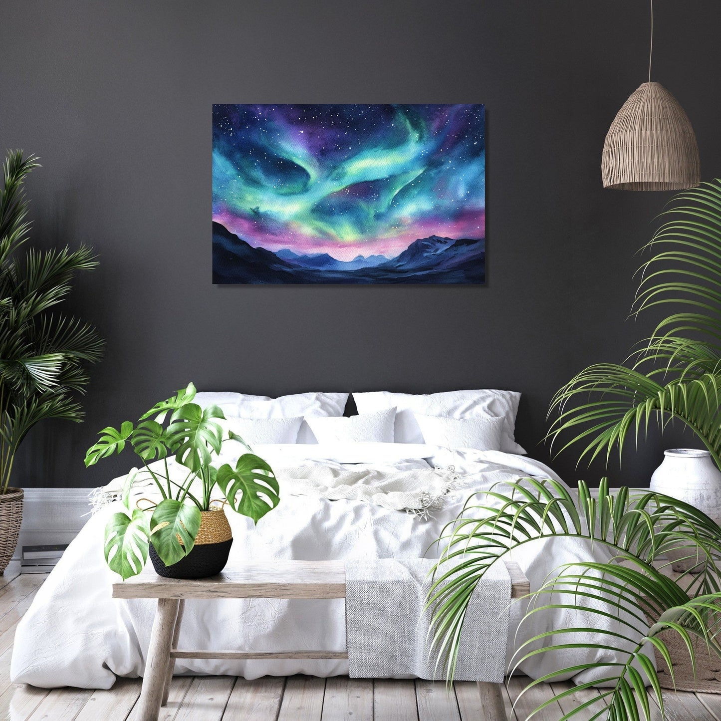 Celestial Night Romance Canvas