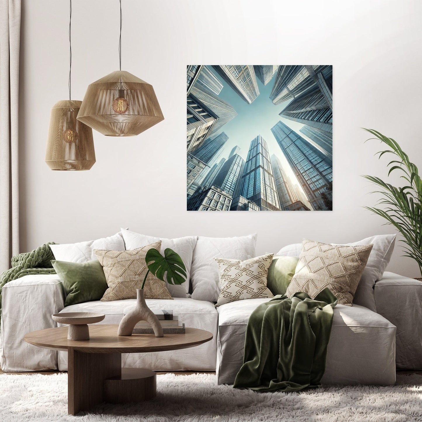 Towering Skyscraper Canvas