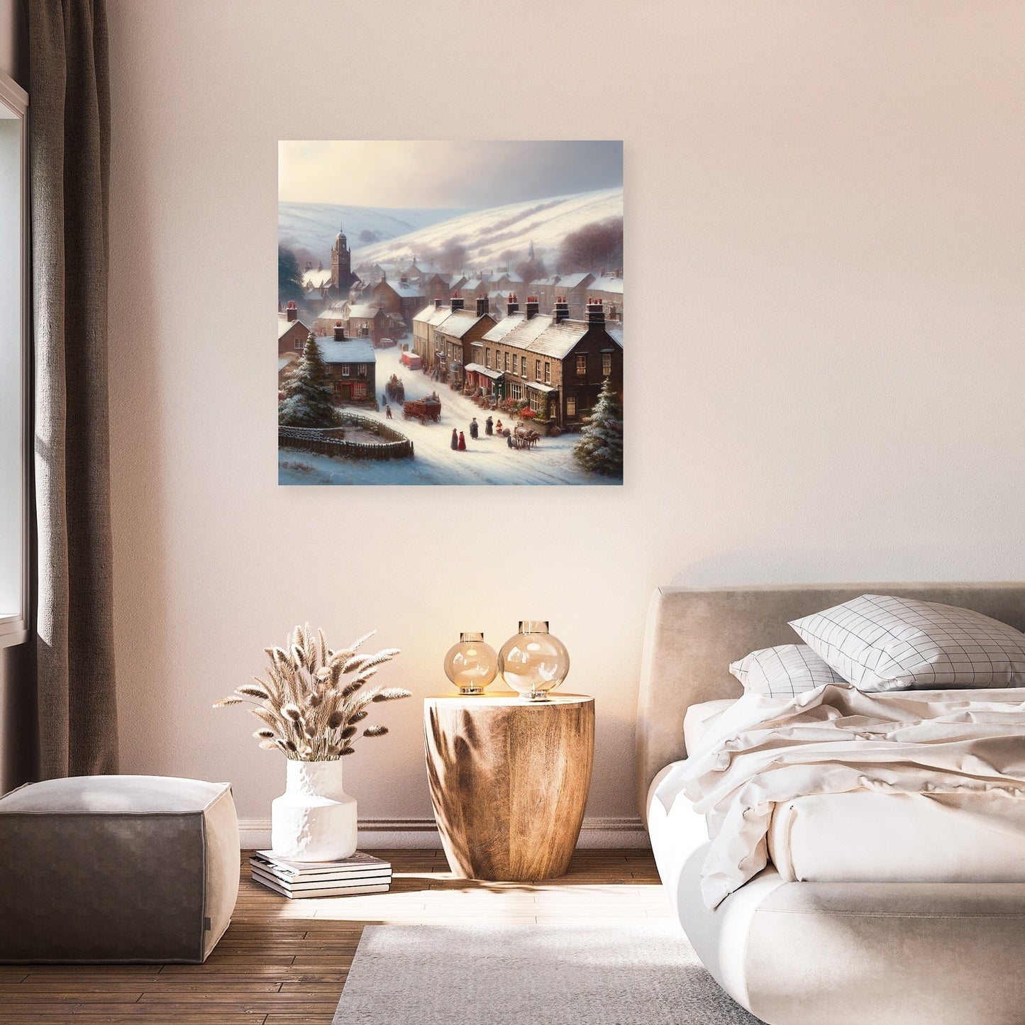 Winter's Day in Wardle Canvas