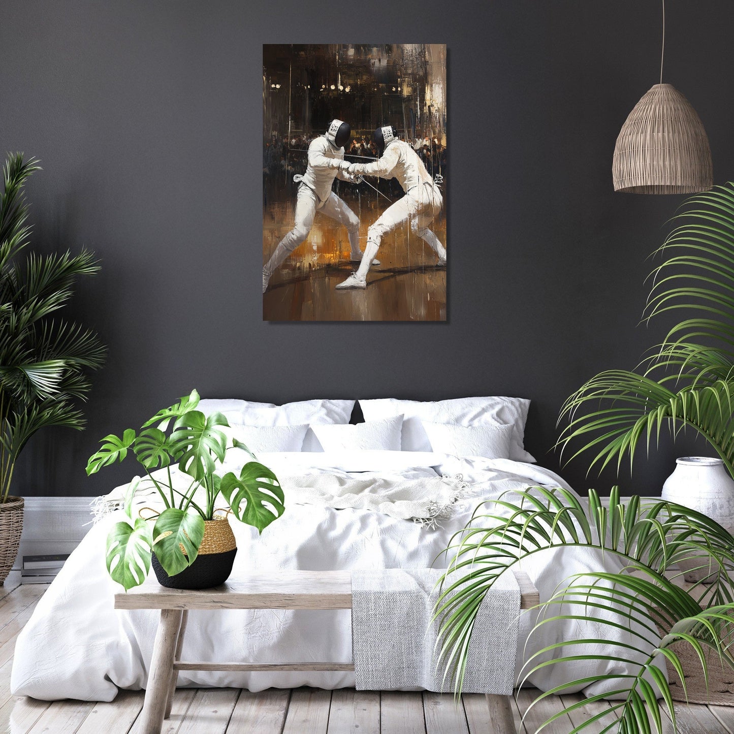 Fencing Duel Canvas