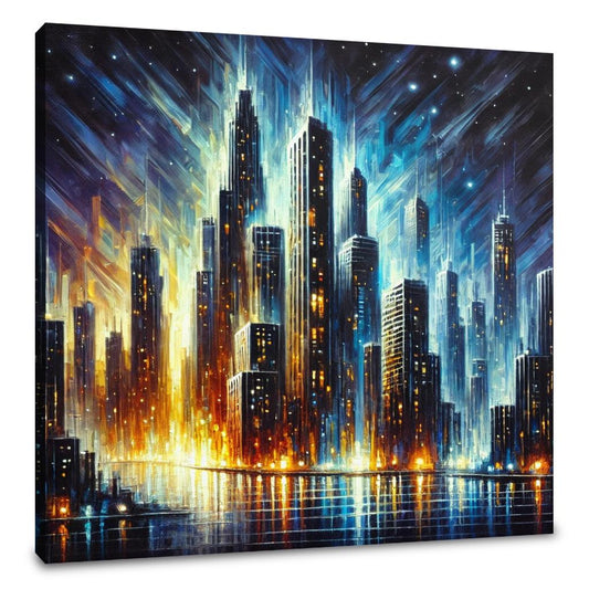 Nocturnal Skyline Canvas