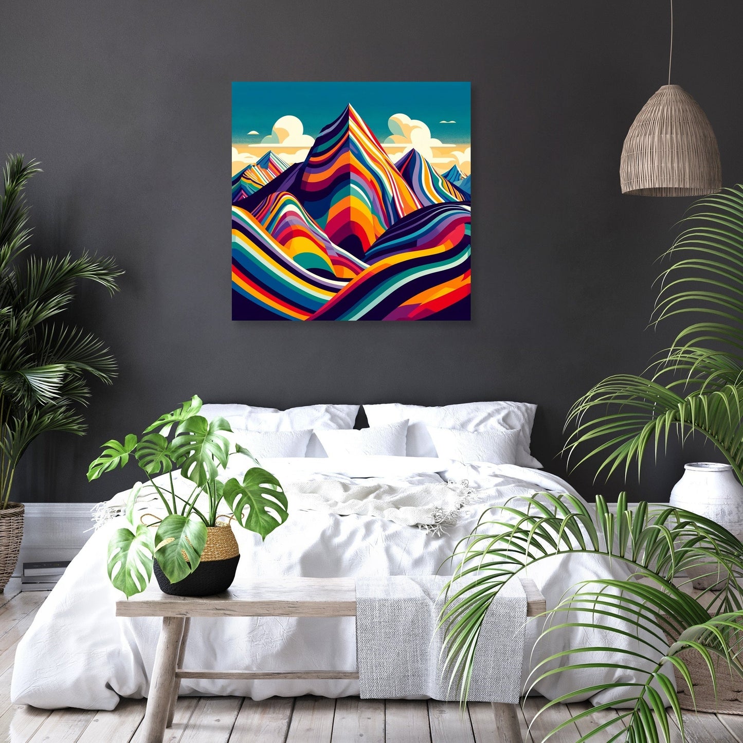 Vinicunca Modernist Canvas