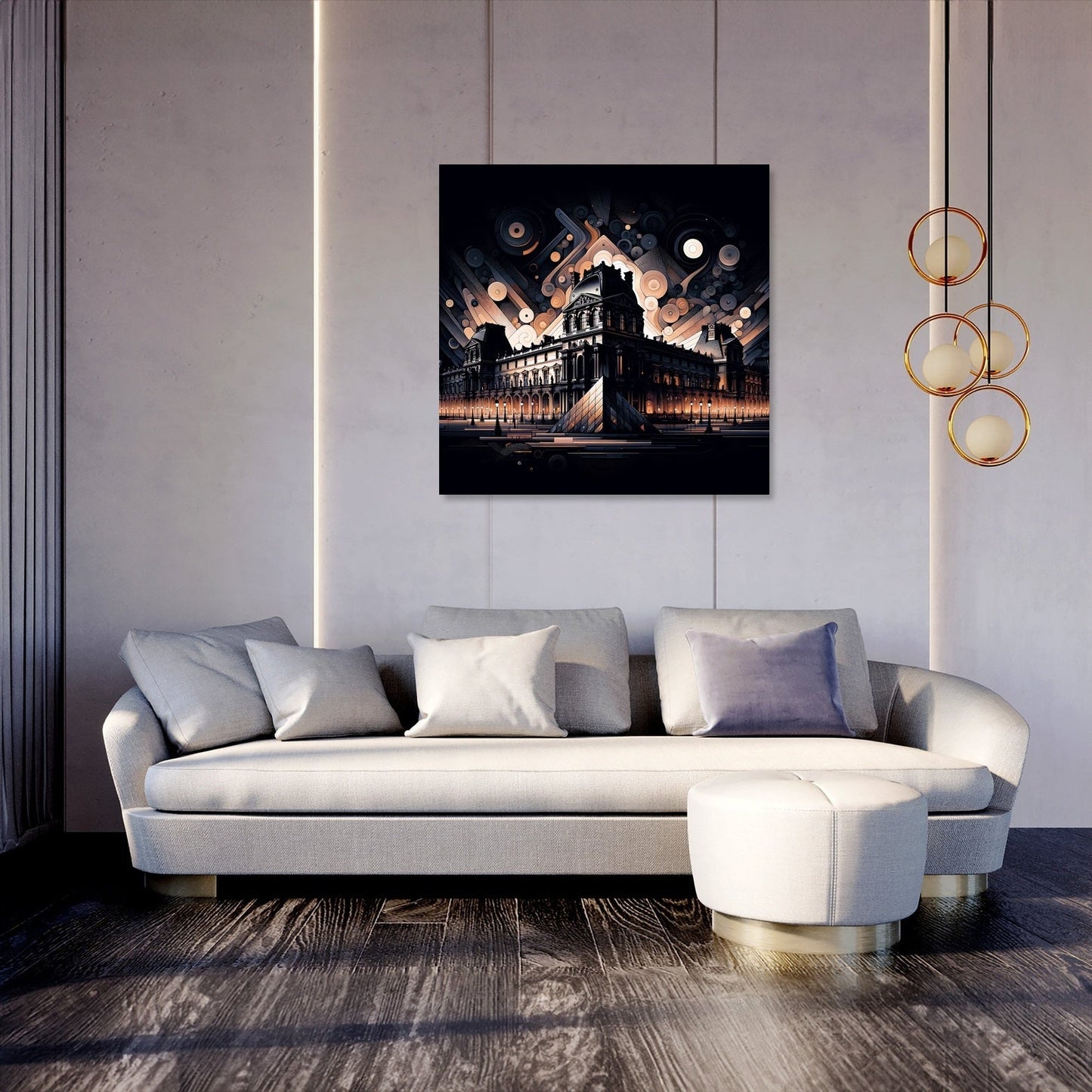 Ghosts of Paris Louvre Canvas