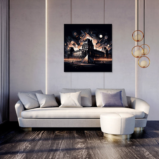 Ghosts of Paris Louvre Canvas