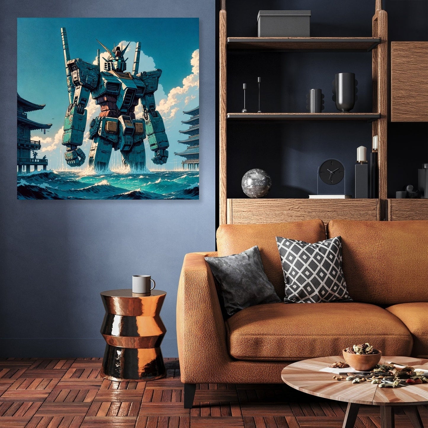 Ocean Mecha Guardian Canvas