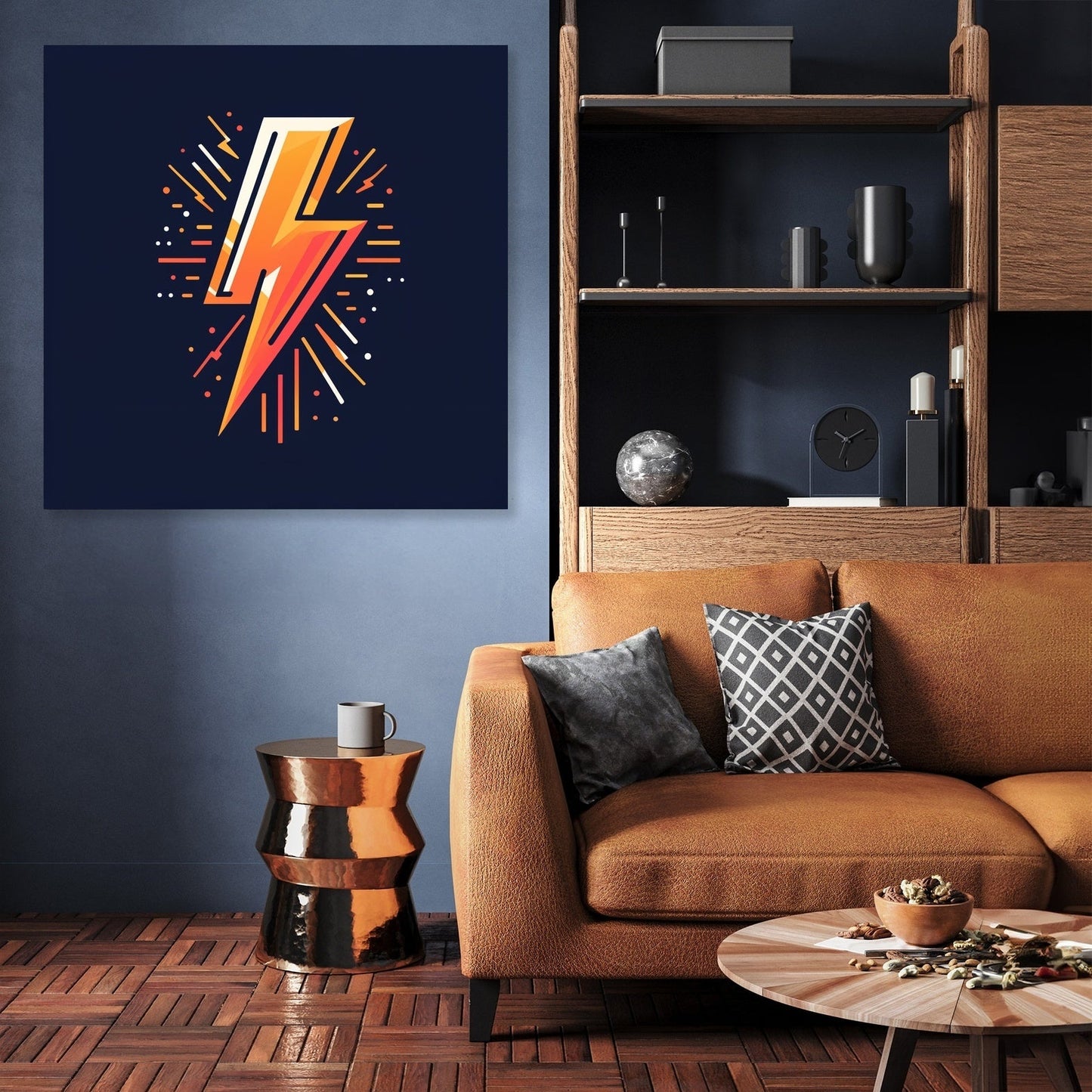 Electrifying Bolt Canvas