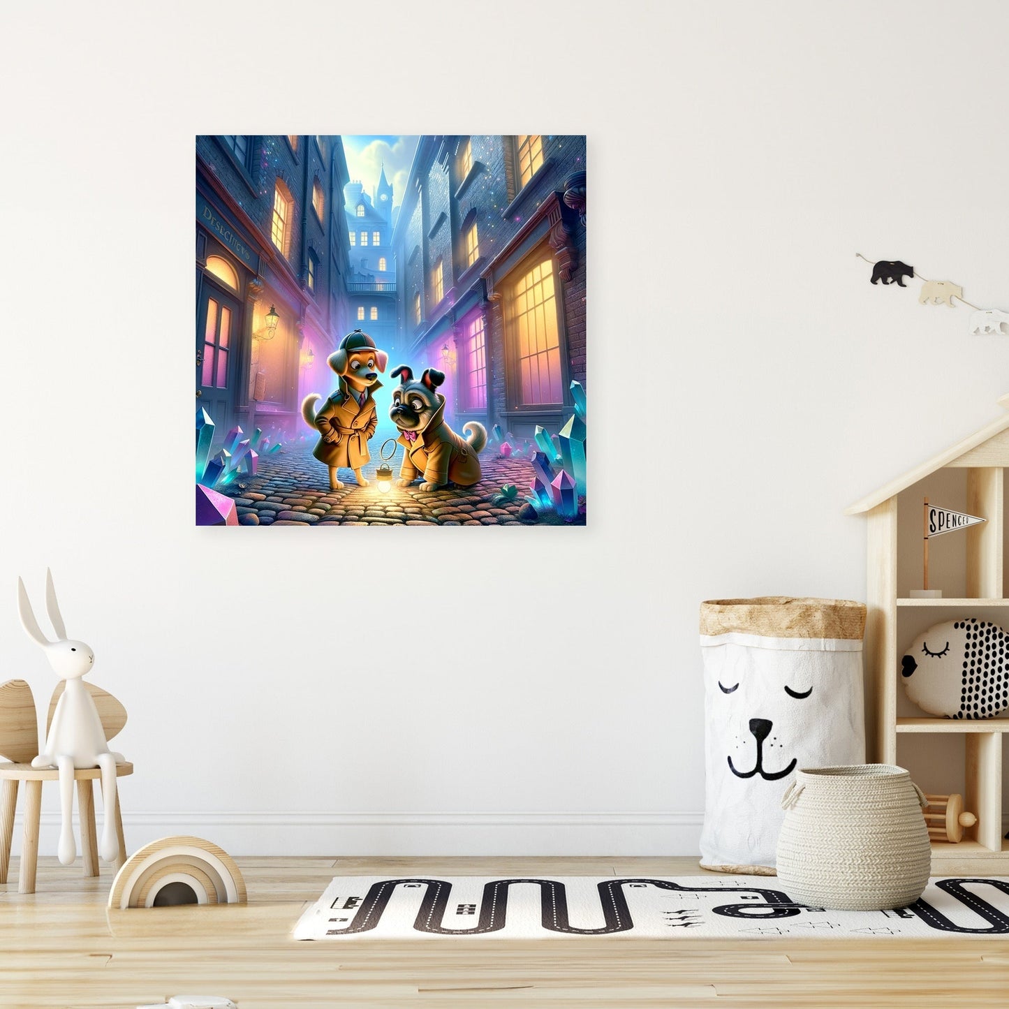 Detective Paws Canvas