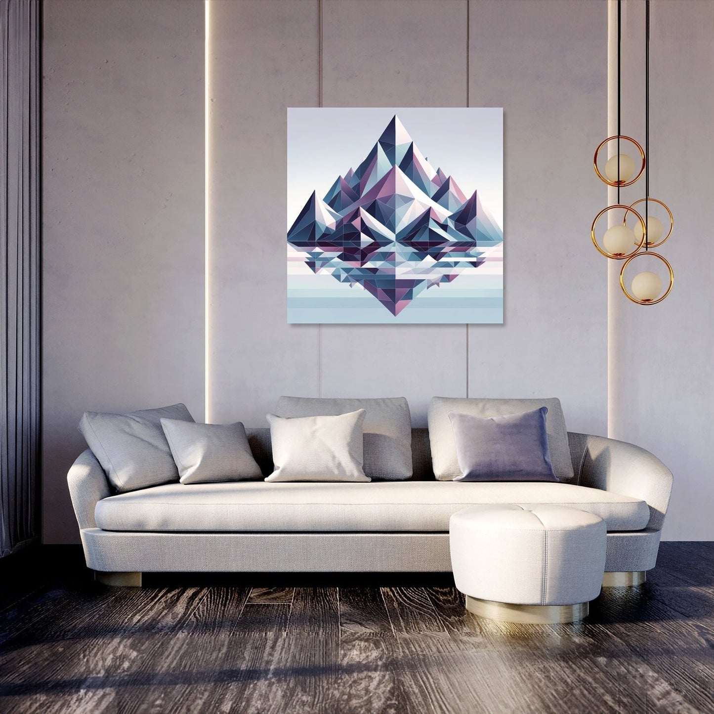 Mountain Geometry Canvas