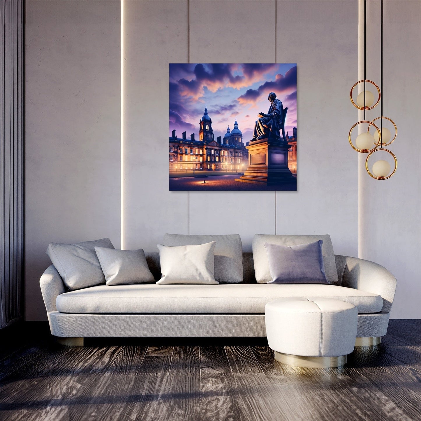 Scholar's Twilight at Newcastle Canvas