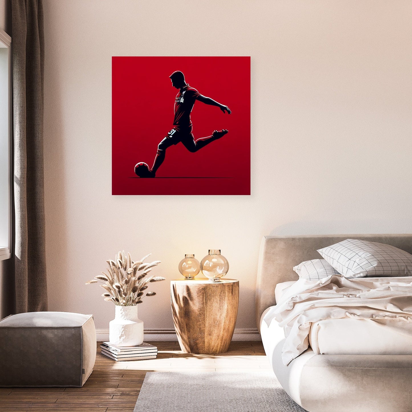 Mersey Red Decisive Kick Canvas
