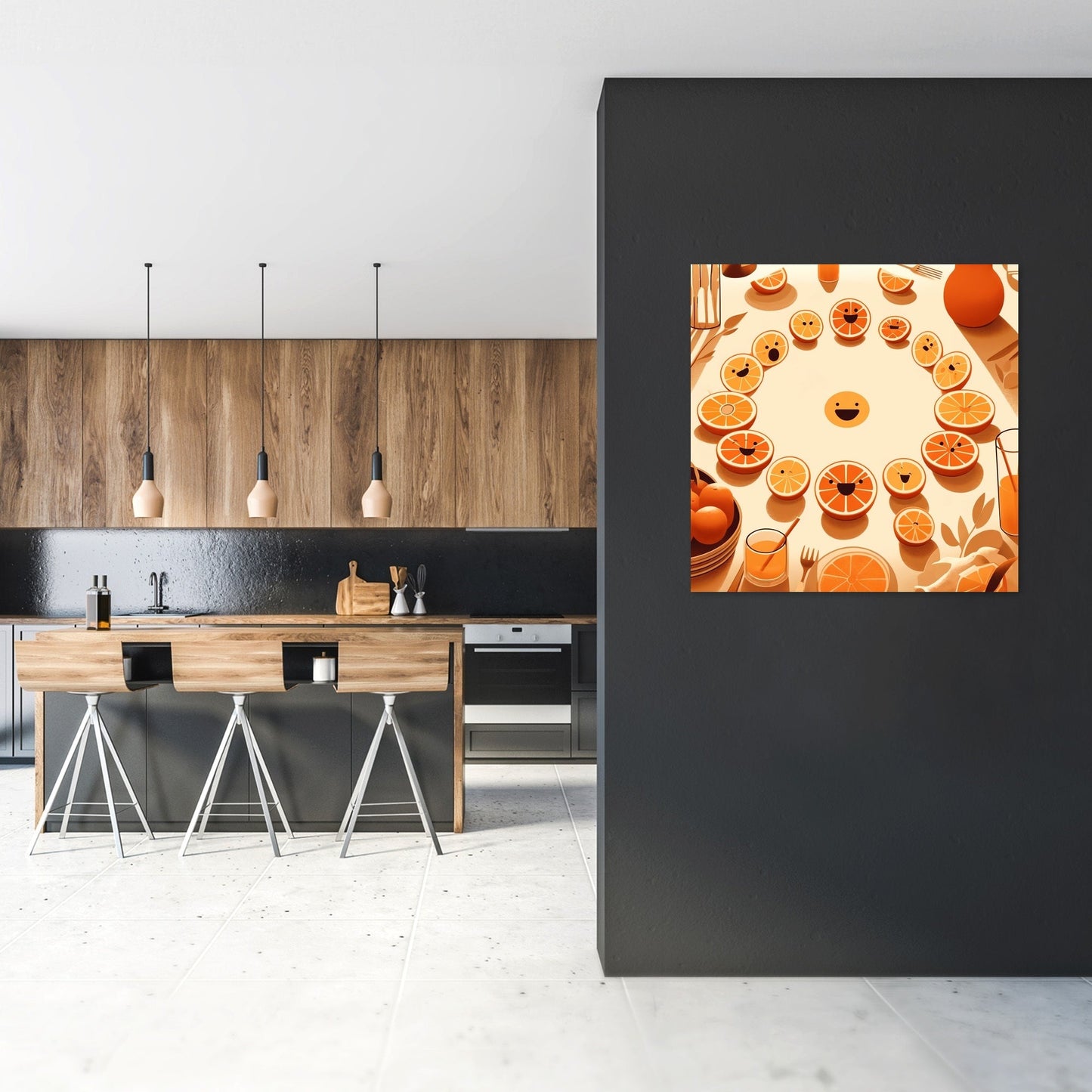 Citrus Circle Canvas