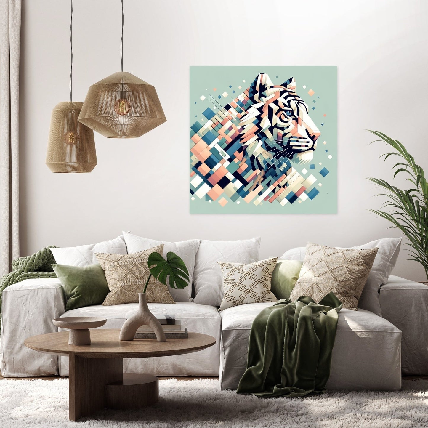 Echoes of the Wild Tiger Canvas