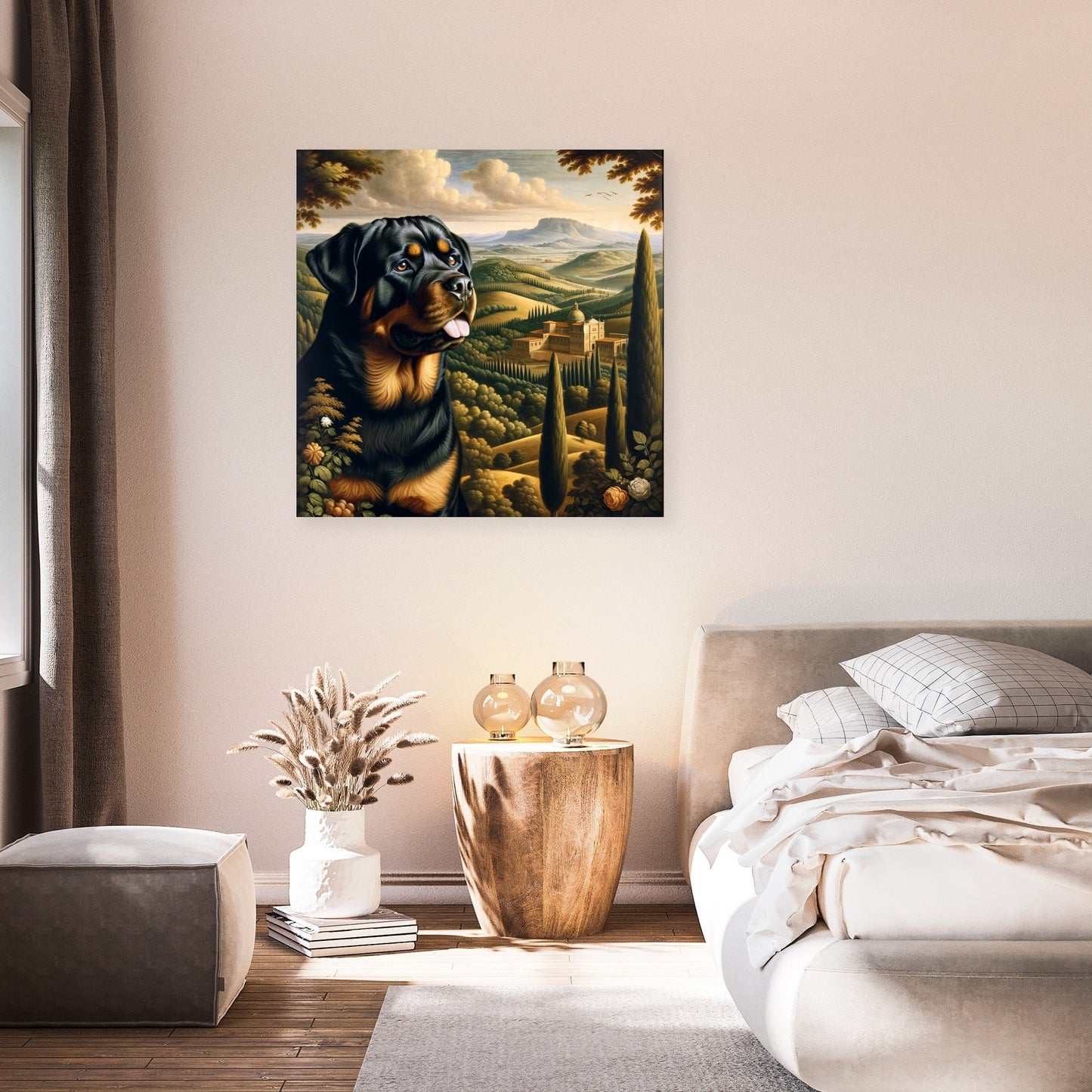 Regal Rottweiler Renaissance Canvas