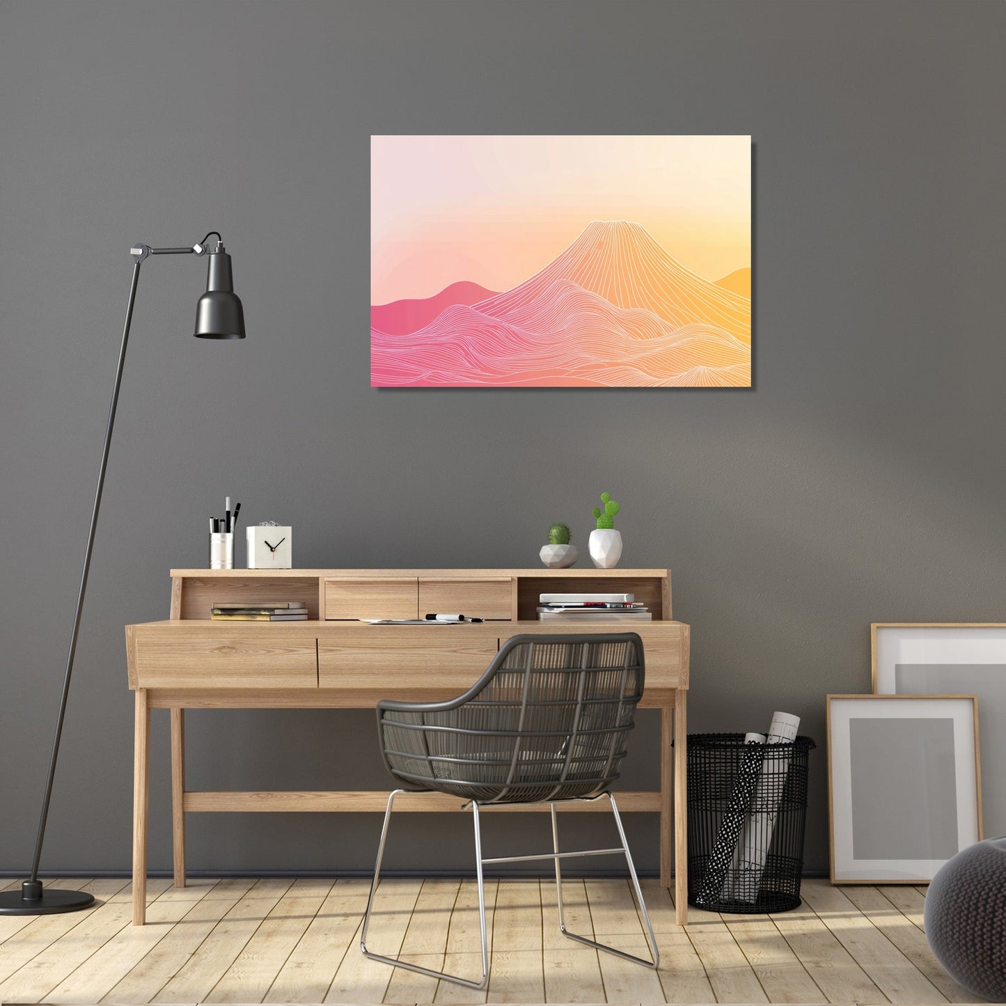 Dawn Volcano Canvas