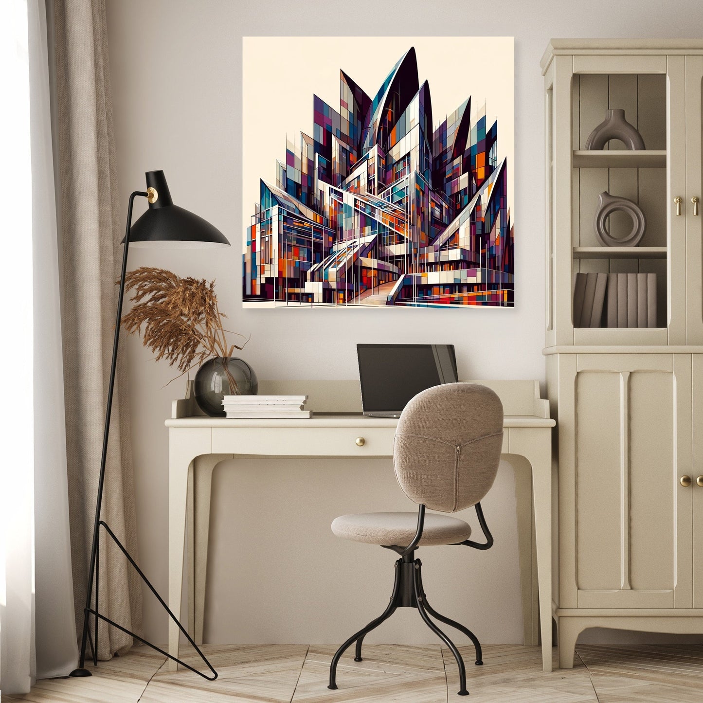 Edinburgh Scottish Parliament Abstract Vision Canvas