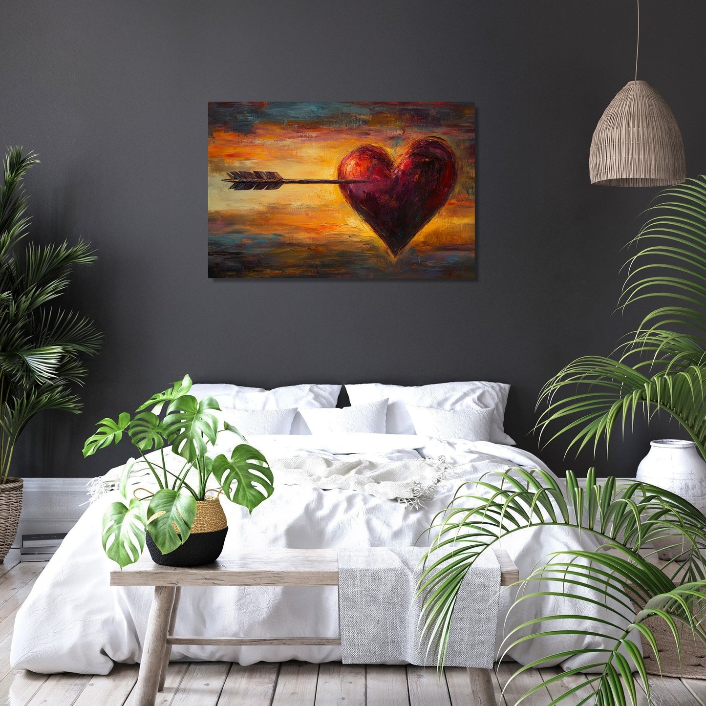 Heart and Arrow Canvas