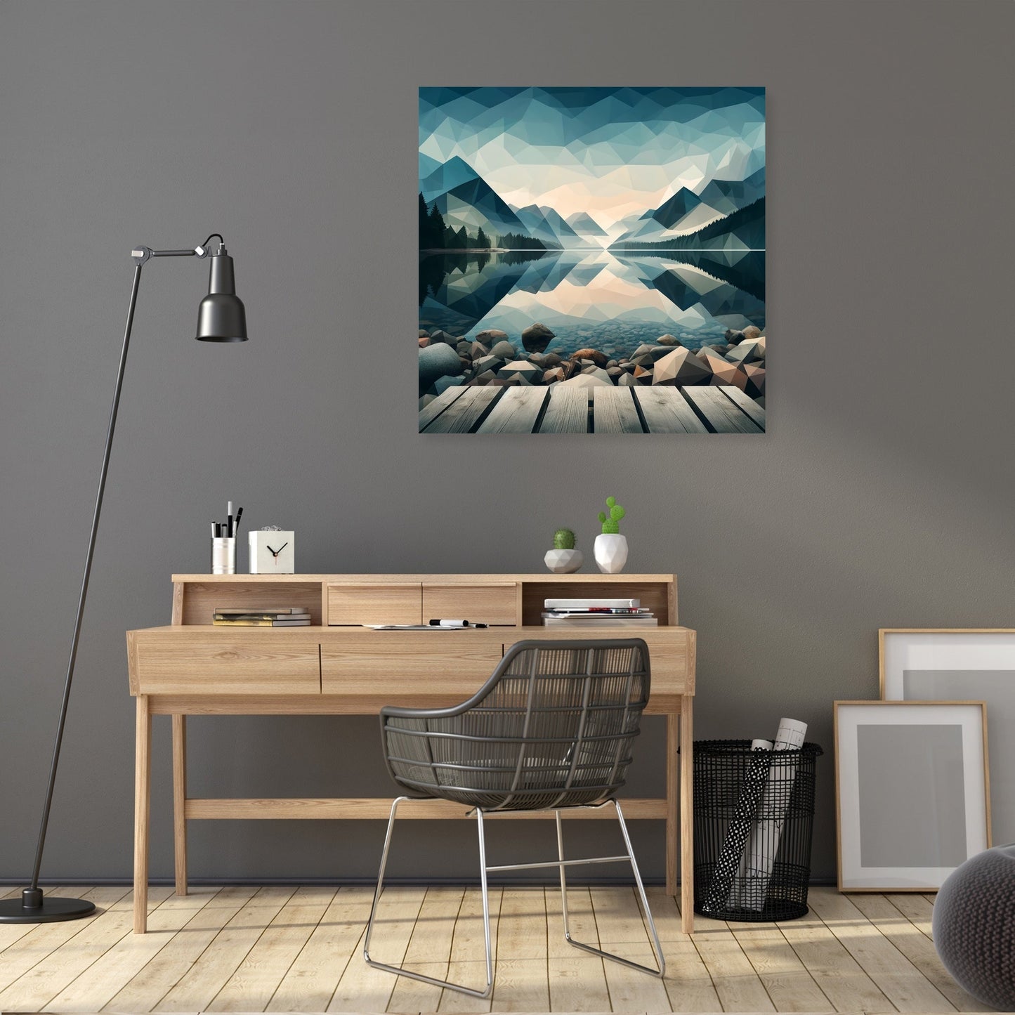 Tranquil Geometry Canvas