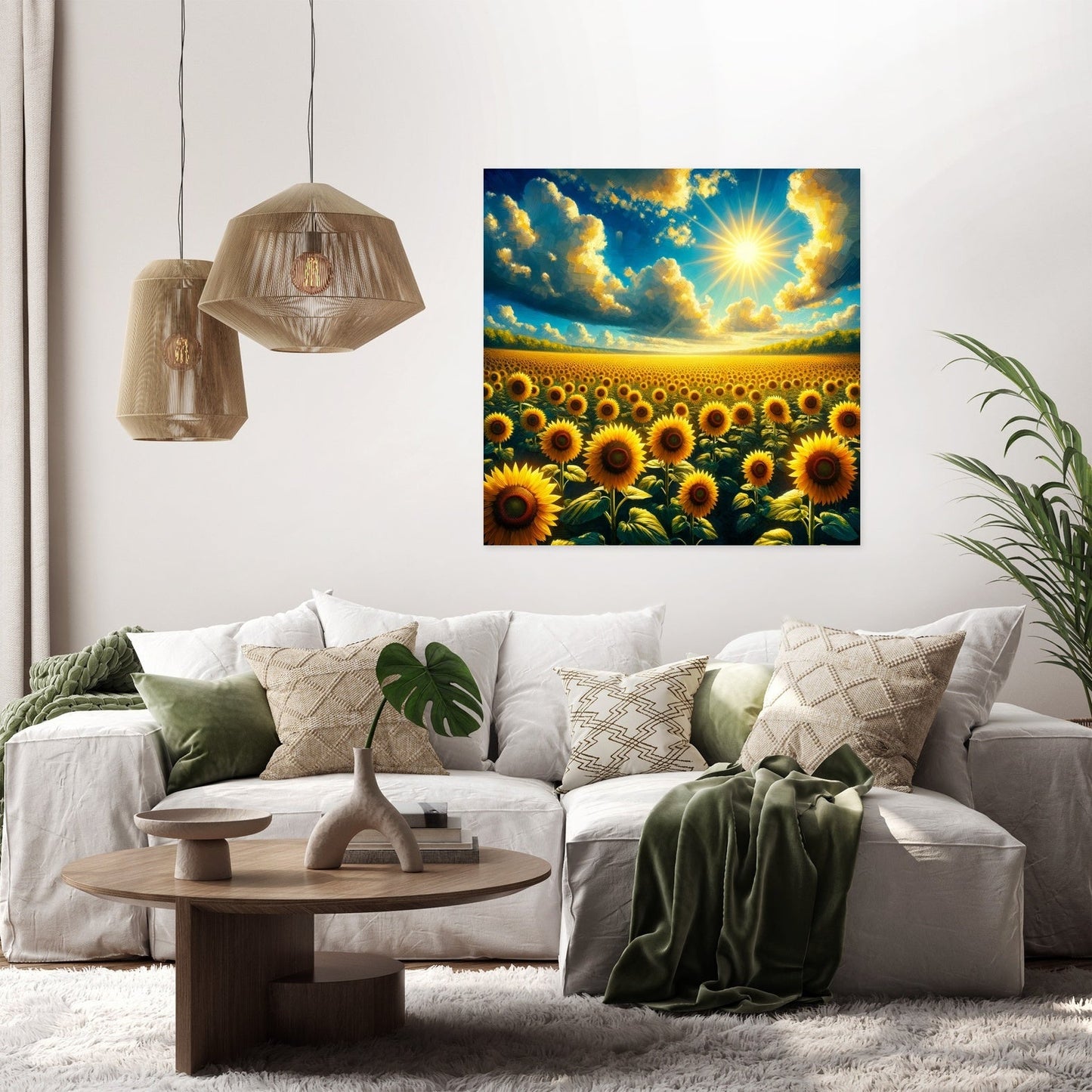 Vibrant Sunflower Glory Canvas