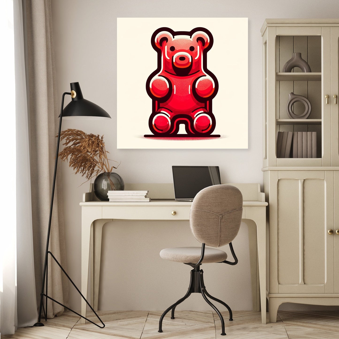 Simple Gummy Bear Canvas