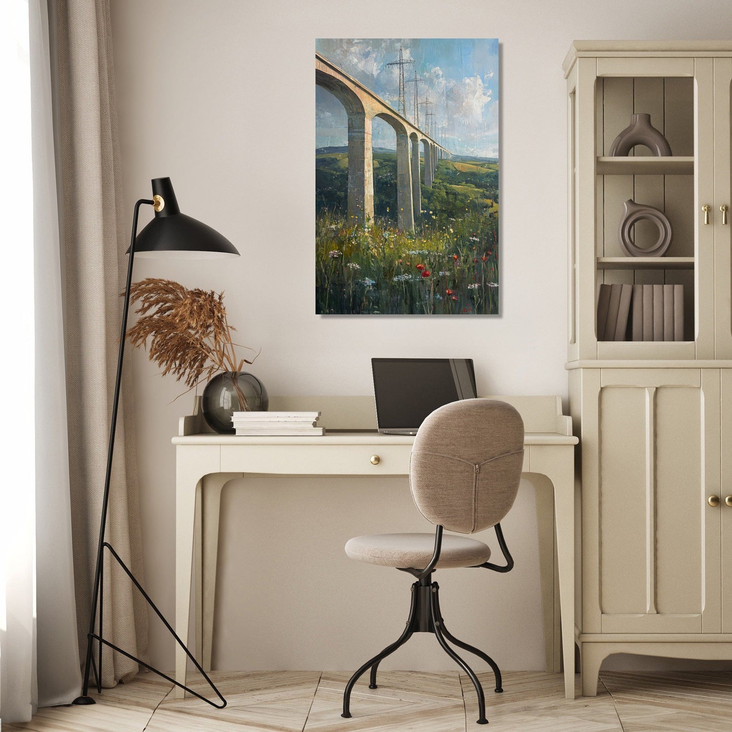 Millau Viaduct Impressionist Canvas
