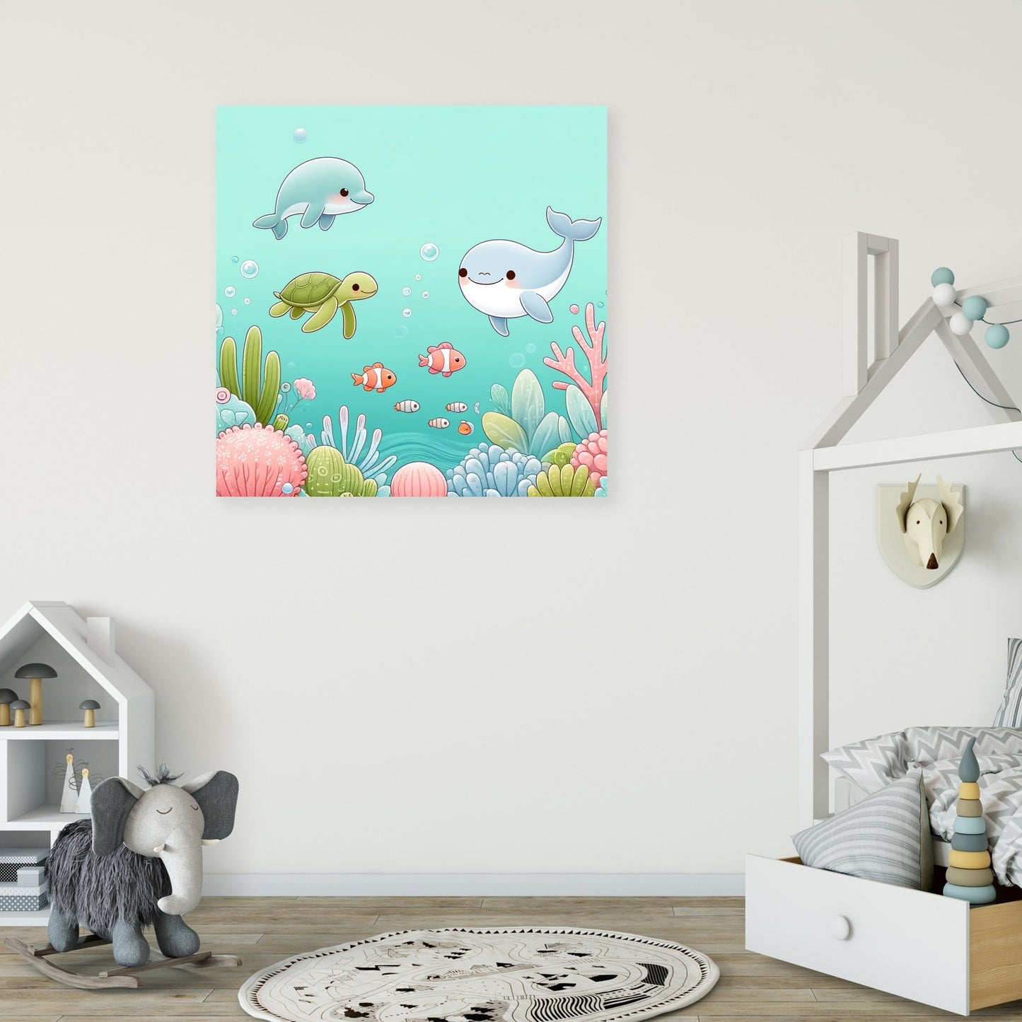 Underwater Friends Canvas