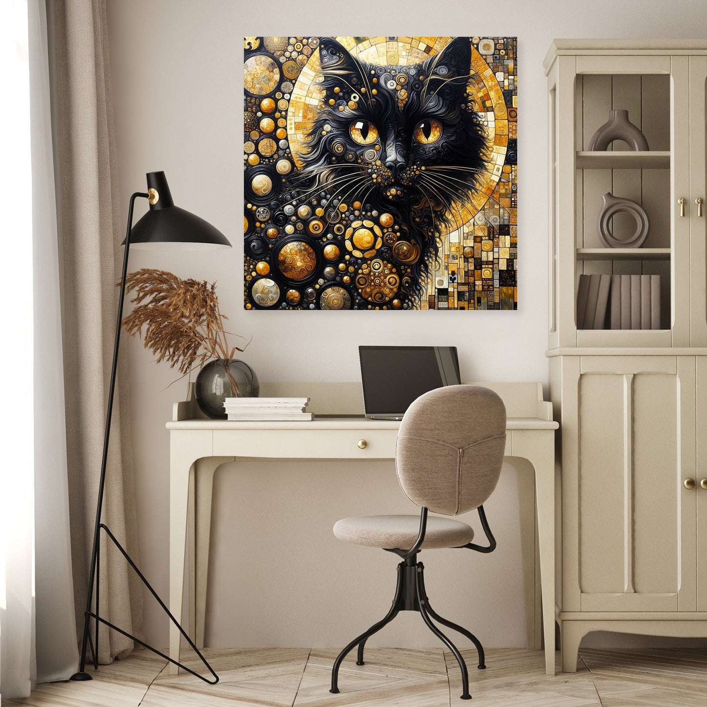 The Golden Cat Eyes Canvas